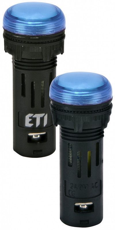 Сигнальна LED лампа ETI ECLI-16-240A-B синього кольору 240V AC, IP65, &Oslash;16мм 4771610 фото