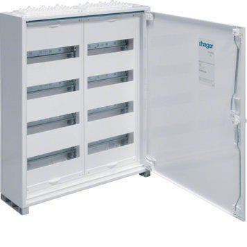 Розподільний щит Hager Univers IP44 650x550mm, 96 модулів, 2 секції, білий FWB42S фото