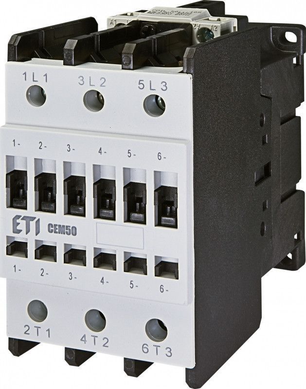 Контактор ETI CEM 50.11 230V AC, 80A, 3 полюса, 22kW, электромагнитный пускатель 4648133 фото