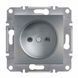 Розетка Schneider Electric Asfora без заземления, сталь, 16A, IP20 EPH3000162 фото