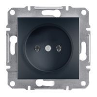 Розетка без заземлення Schneider Electric Asfora Антрацит, 16A, IP20 EPH3000171 фото