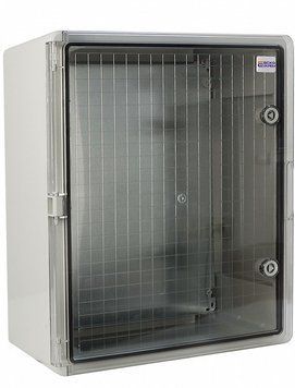 Ударостійкий корпус UBox з АБС-пластика 40*50*18, IP65, з прозорою дверцятю, для зовнішнього використання A0270010029 фото
