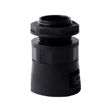 Заглушка на фланце ADAPTALOK ПРЯМЫЙ, черная, PA, для труб M16-M50, степень защиты IP66 AM54/50_FB фото