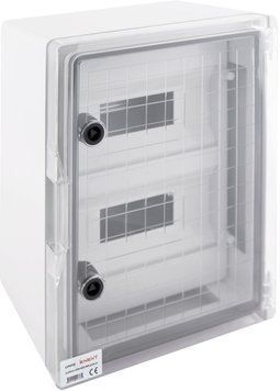 Ударостойкий корпус Schneider Electric 300х400х165мм, IP65, с прозрачной дверцей, на 24 модуля CP5113 фото