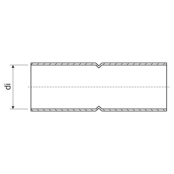 Муфта гладкая для стальных труб 50 мм, защита механическая IK10 350/2 ZN_F фото