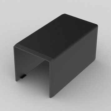 Соединитель черного цвета LHD 40X40, термостойкий, безгалогенный, для монтажа 8642_FB фото