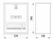 Металлический навесной корпус E.Next под 1-фазный счётчик на 12 модулей с замком IP30 s0100007 фото 2
