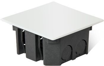 Коробка распределительная пластиковая E.NEXT 100x100x45мм, 25шт, IP20, черная для бетона/кирпича s0270261 фото