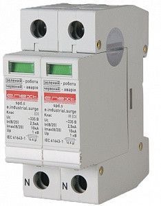 Розрядник перенапруження класу D 1р+1р, 10 кА, 230 В, захист 0,9 кВ i0340010 фото