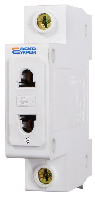 Розетка C 45 2Р на Din-рейку, АСКО-УКРЕМ, 16A, 220V &ndash; для электрических щитов A0150010103 фото